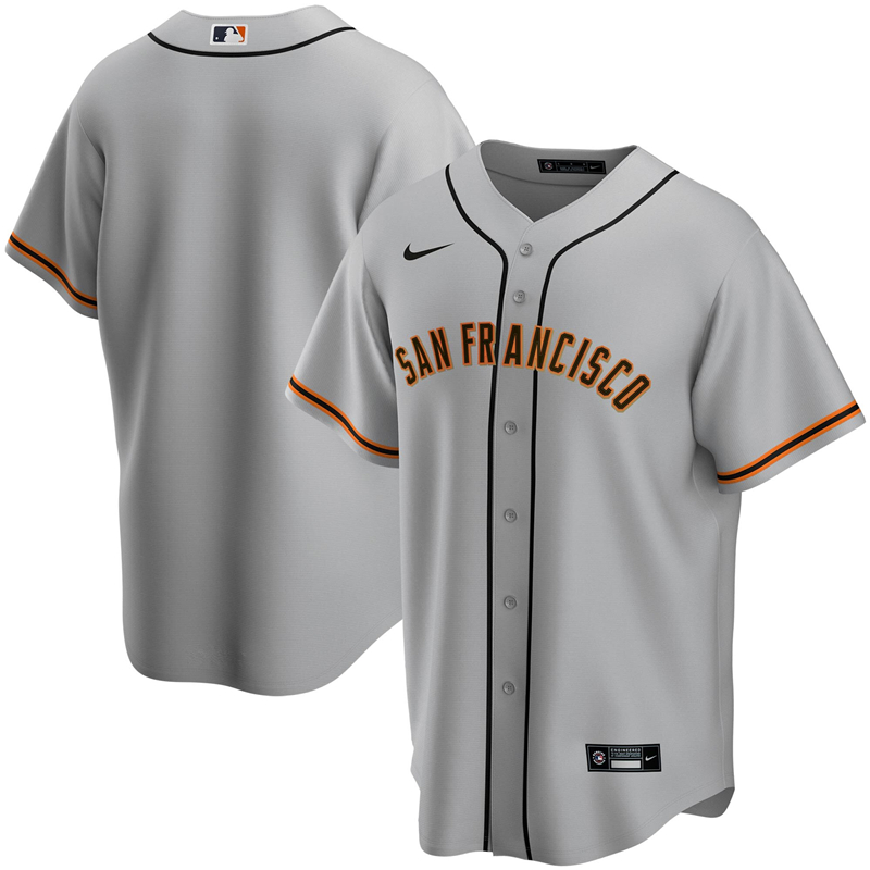 2020 MLB Men San Francisco Giants Nike Gray Road 2020 Replica Team Jersey 1->san francisco giants->MLB Jersey